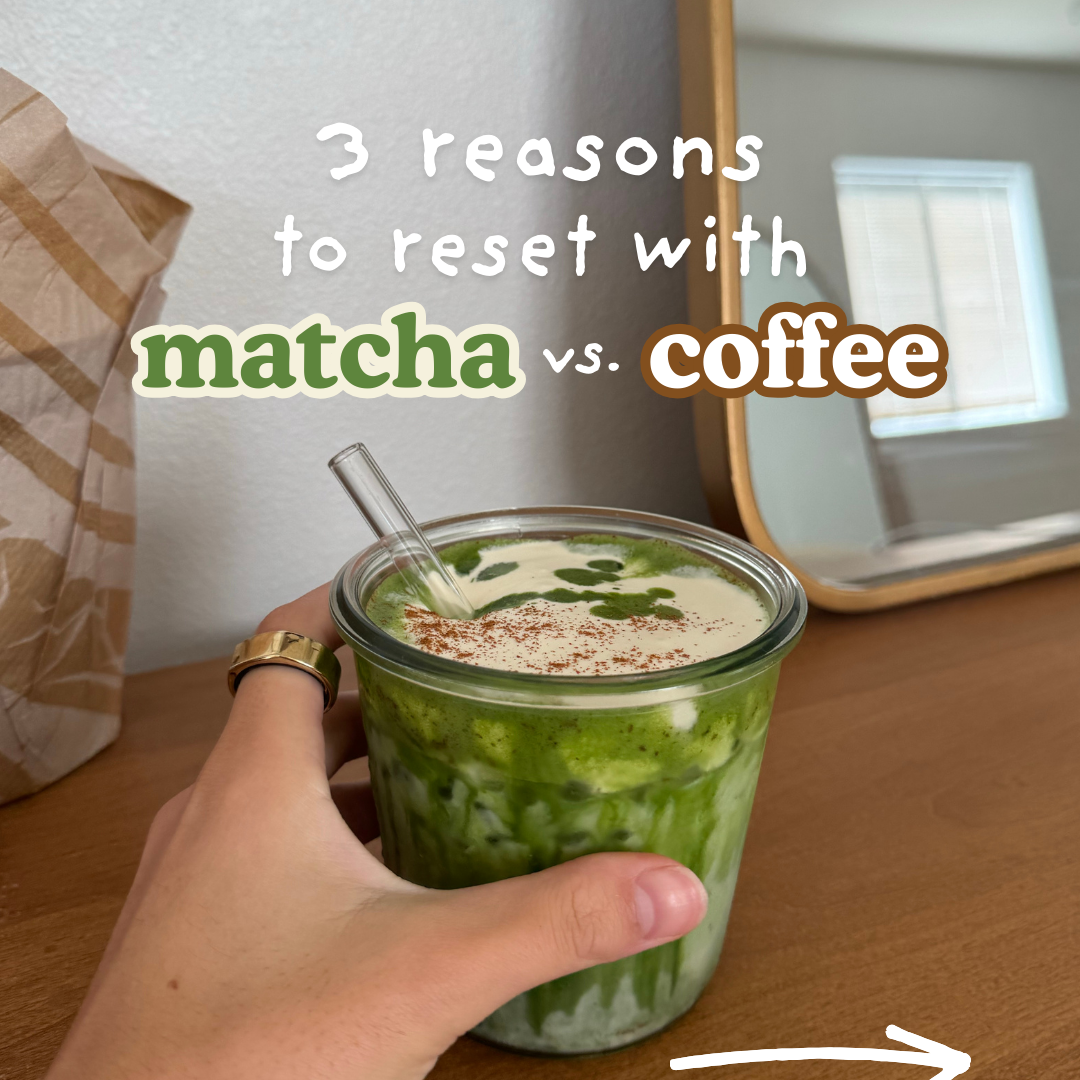 3 valid reasons to reset with matcha vs coffee 🍵 ☕️