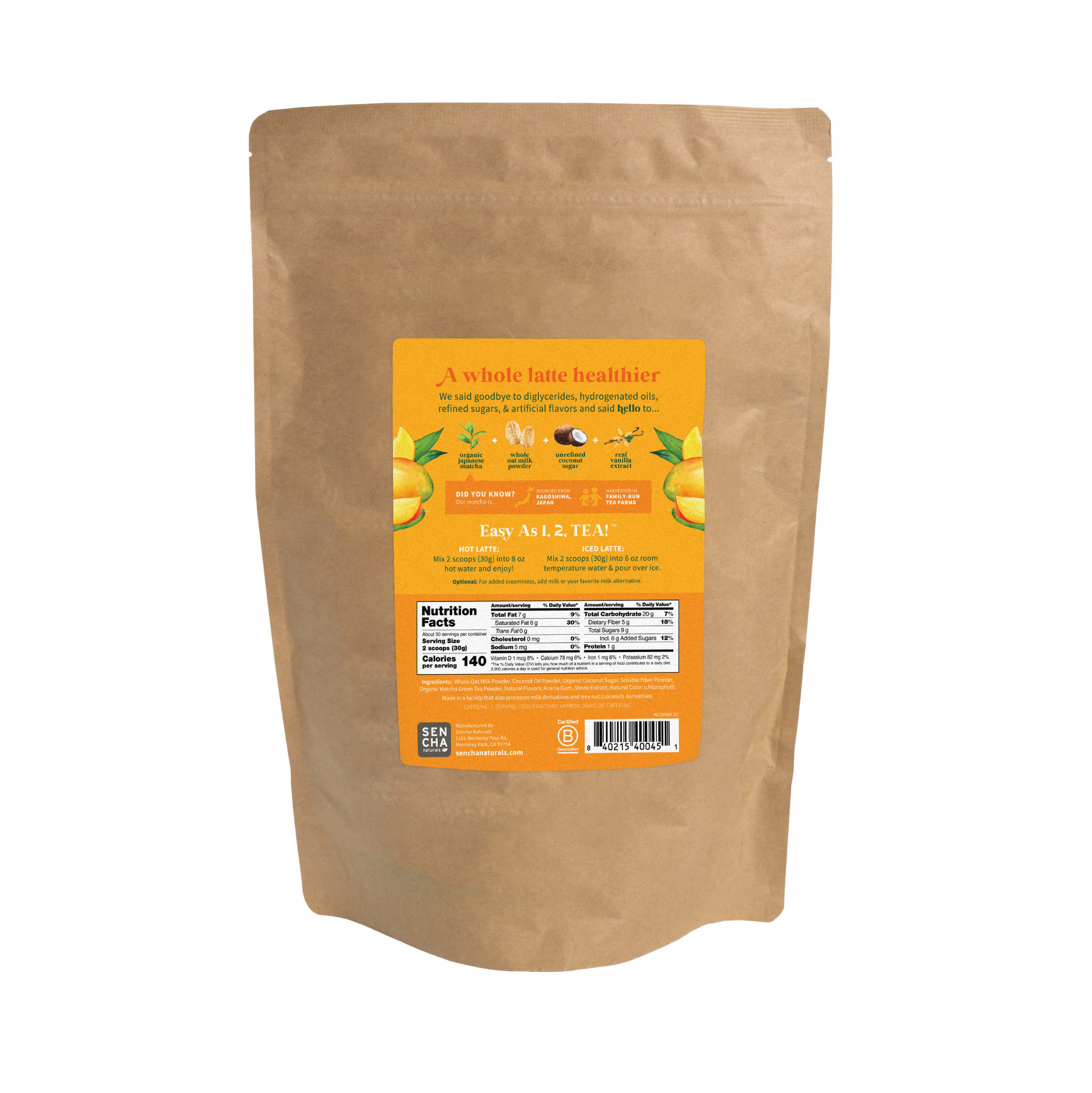 Matcha Latte - Tropical Mango | 2 lb Bag