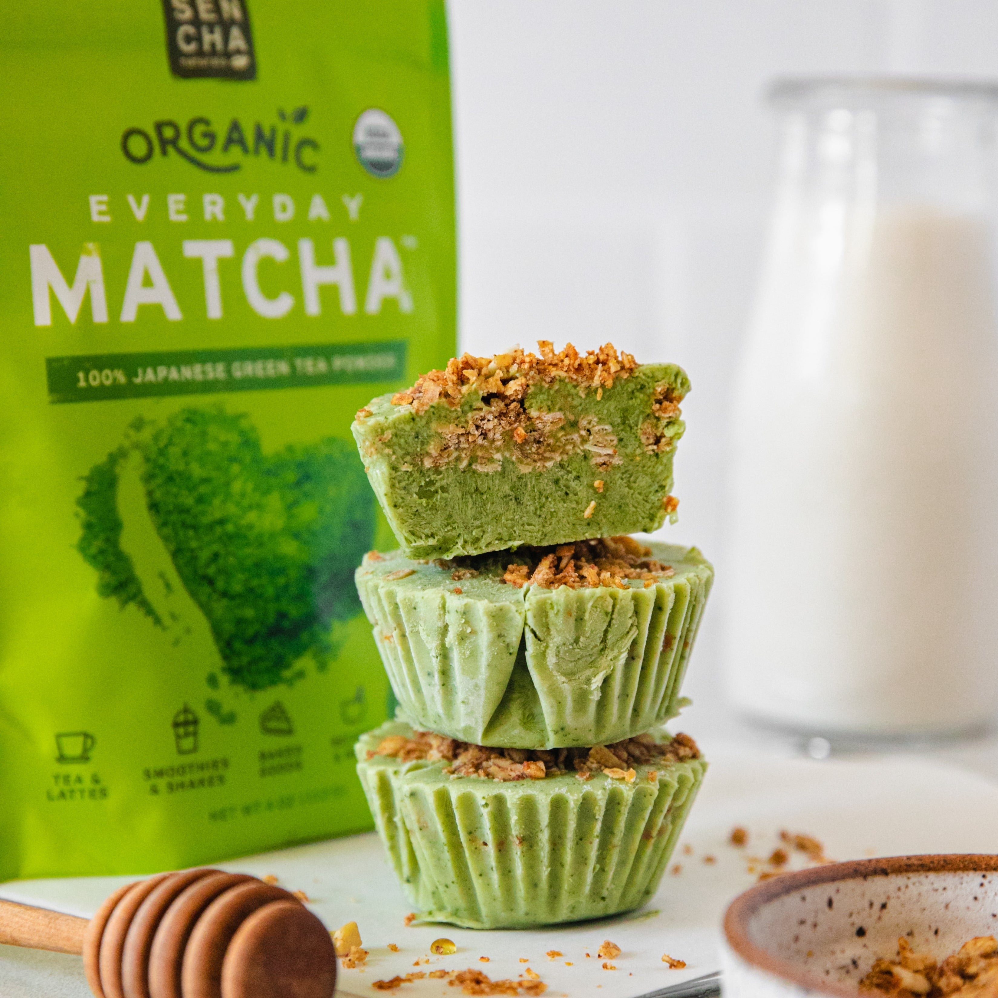 Sencha Naturals Everyday Matcha Green Tea Powder, 3-pack