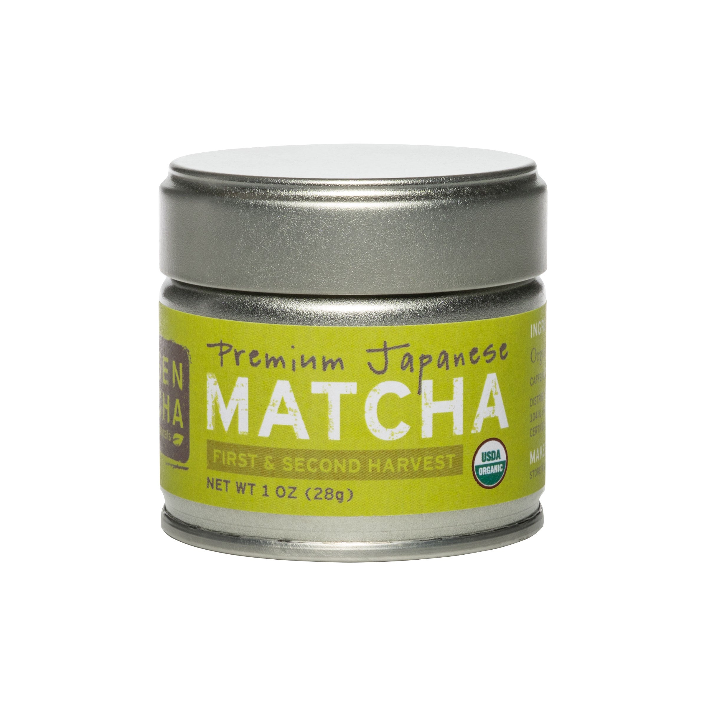 Premium Grade Organic Matcha Powder , 1 Oz Tin